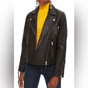 Excellent condition Topshop Dolly Genuine Leather Jacket (US Size 12)